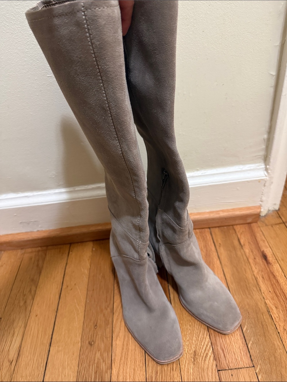 Like New Dolce Vita Fynn Knee High Boots - Truffle Suede